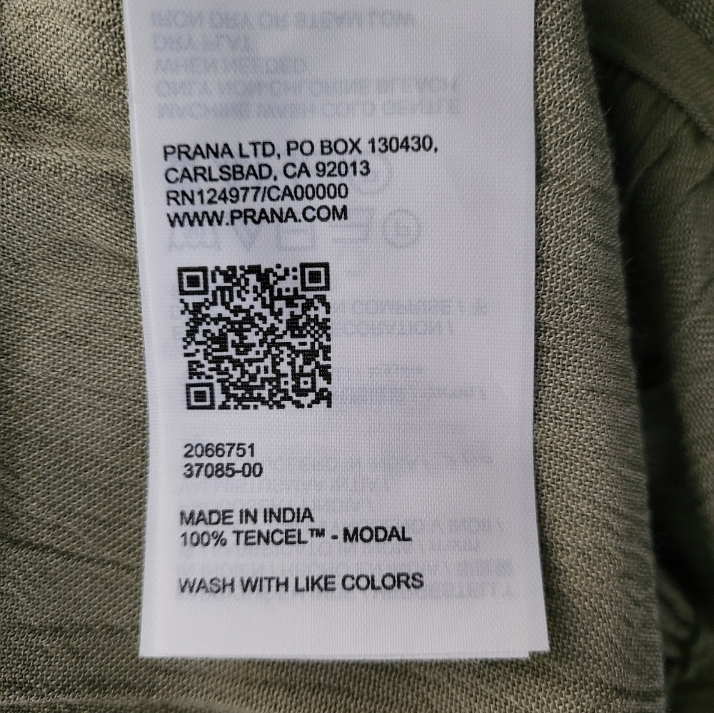 Prana Fernie Wide Leg Jumpsuit Sweet‎ Agave Womens Size L New - Picture 6 of 7